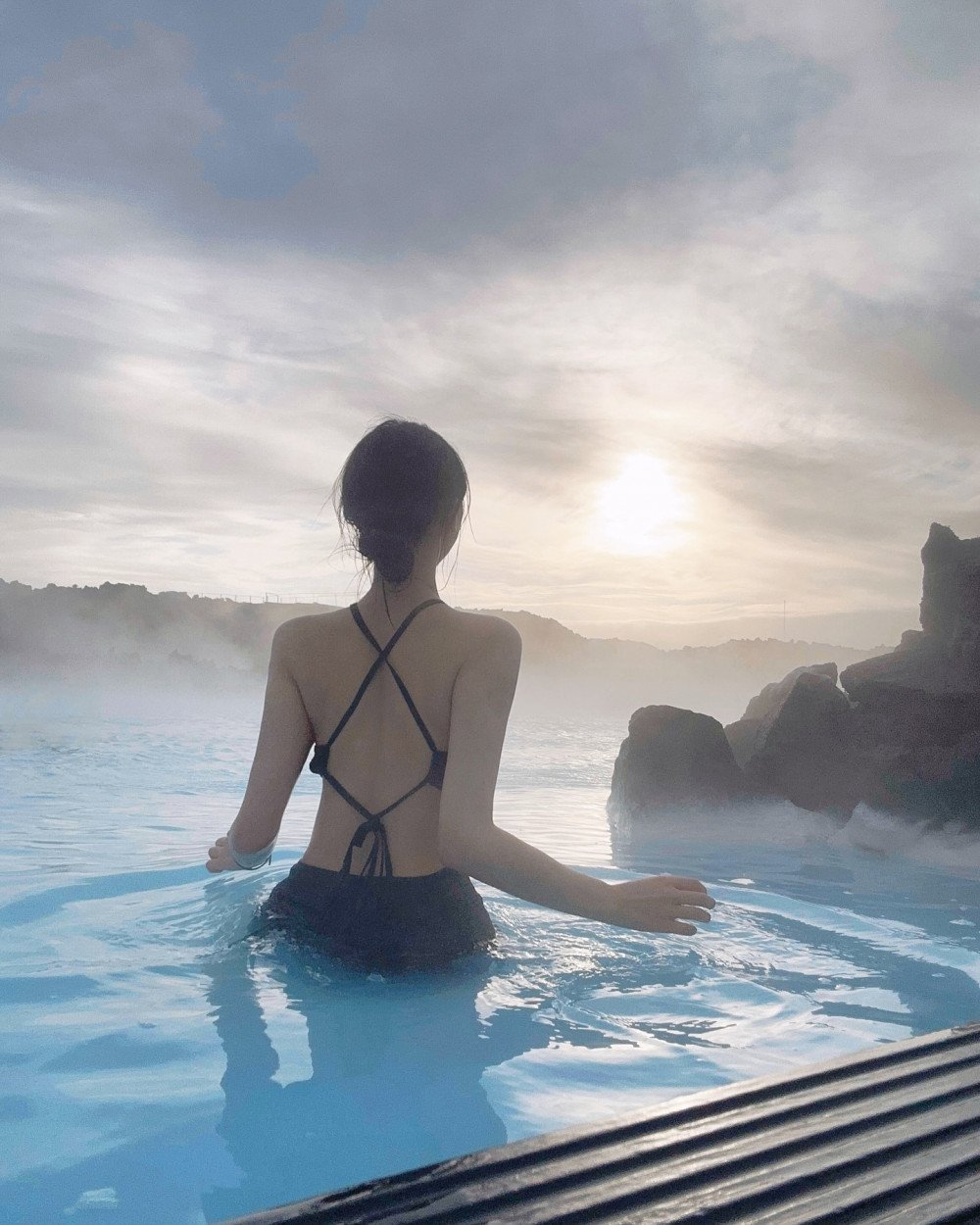 온천탕에 간 비비지 엄지