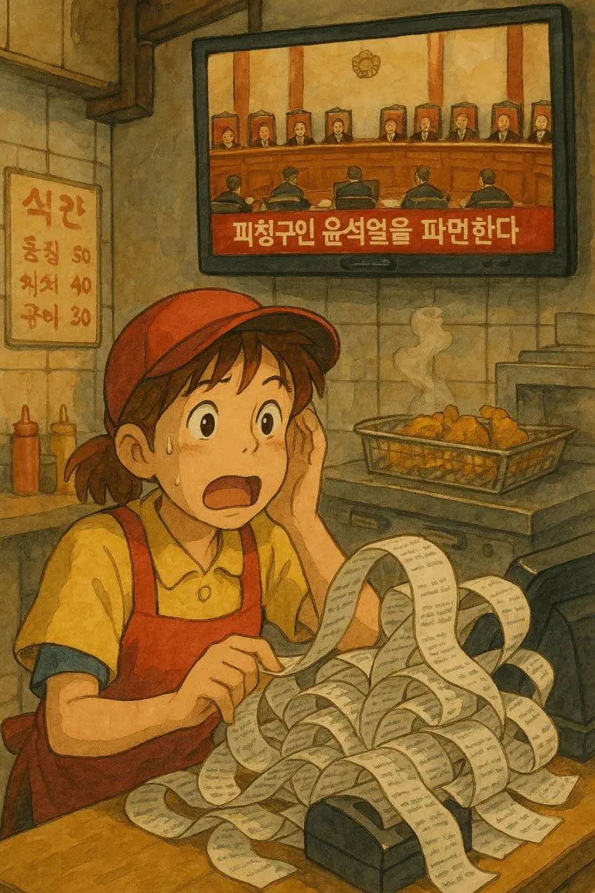 오늘밤 치킨집 상황