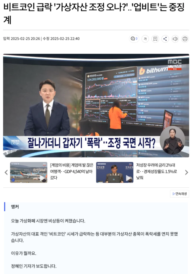 잘나가더니 갑자기 '폭락'.. 조정 국면 시작?