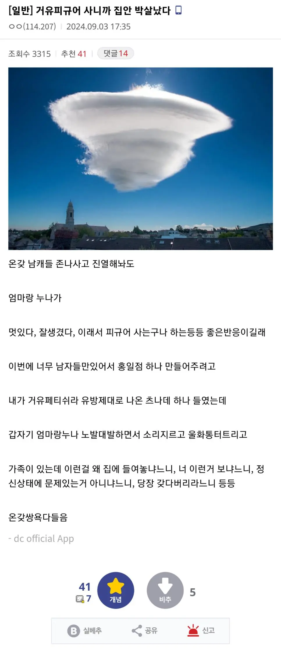 가슴 큰 피규어를 사니까, 집안이 박살난 사연.