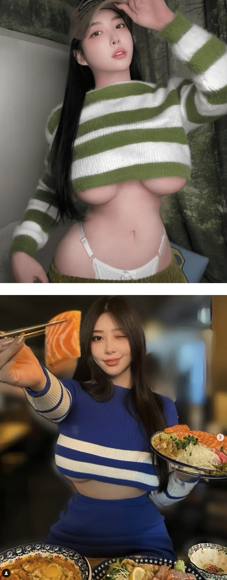 감동적인 한국 언더붑녀